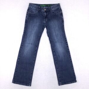 Rock & Roll Cowboy Pistol Straight Leg Jeans 29x30‎ Dark Wash